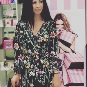 Floral Black Jumpsuit